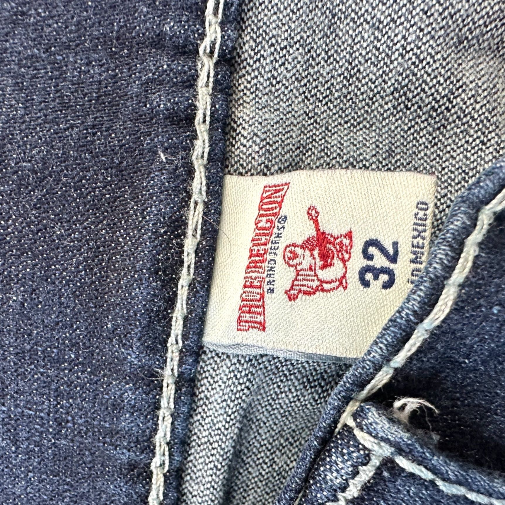 True Religion True Religion Jeans Mens 32 Natural Big T Flap Thick Stitch Size US 32 / EU 48 - 7 Thumbnail