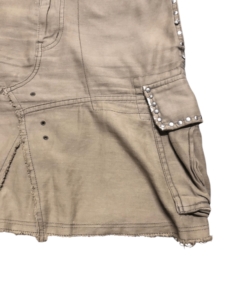 Hysteric Glamour × Japanese Brand Hysteric Glamour Bondages Cargo Mini Skirt Distressed Size 31" - 8 Thumbnail