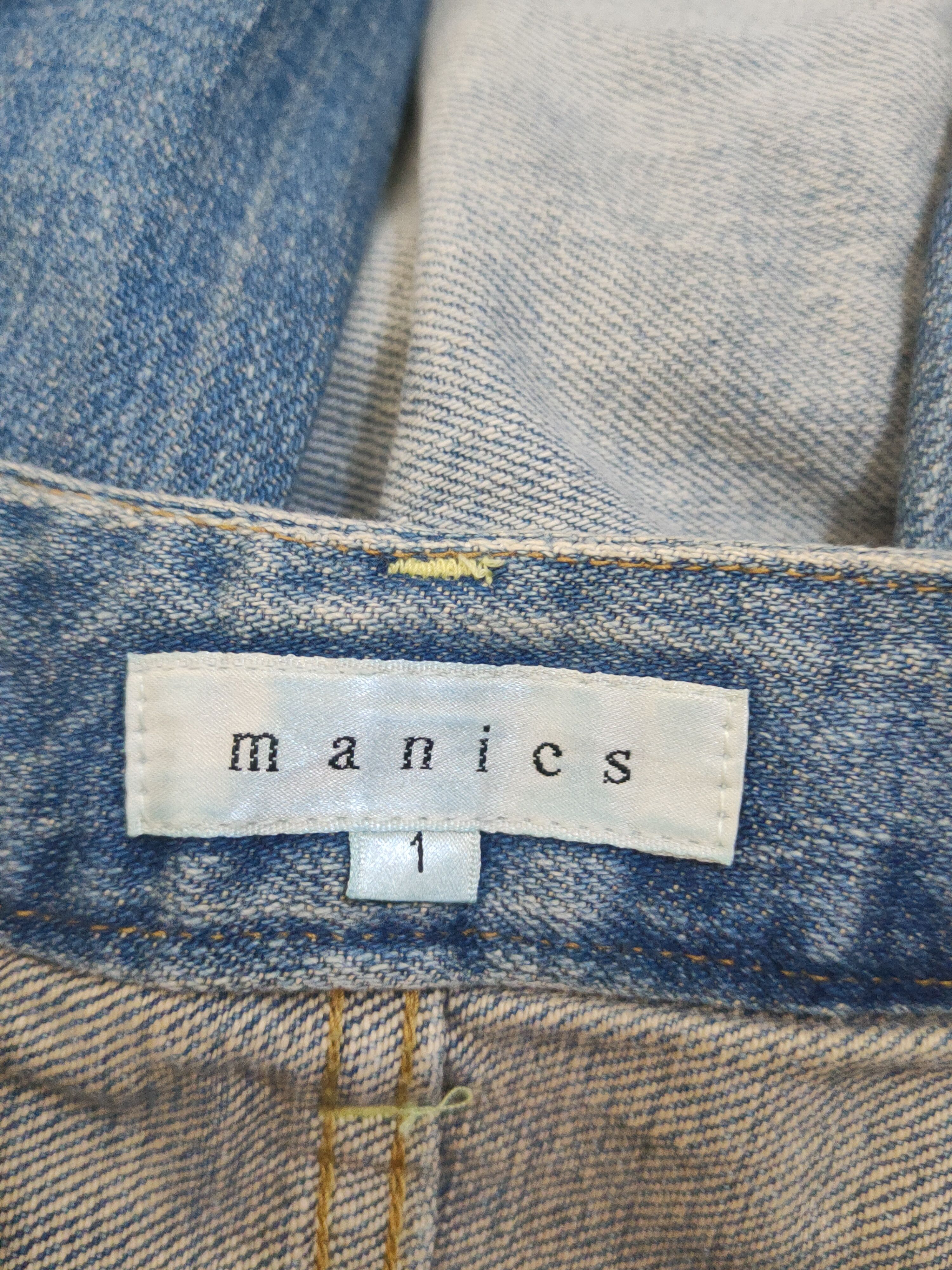 Japanese Brand D Manics made in japan Blue Distressed Ripped Jeans#W1615 Size US 27 - 16 Thumbnail