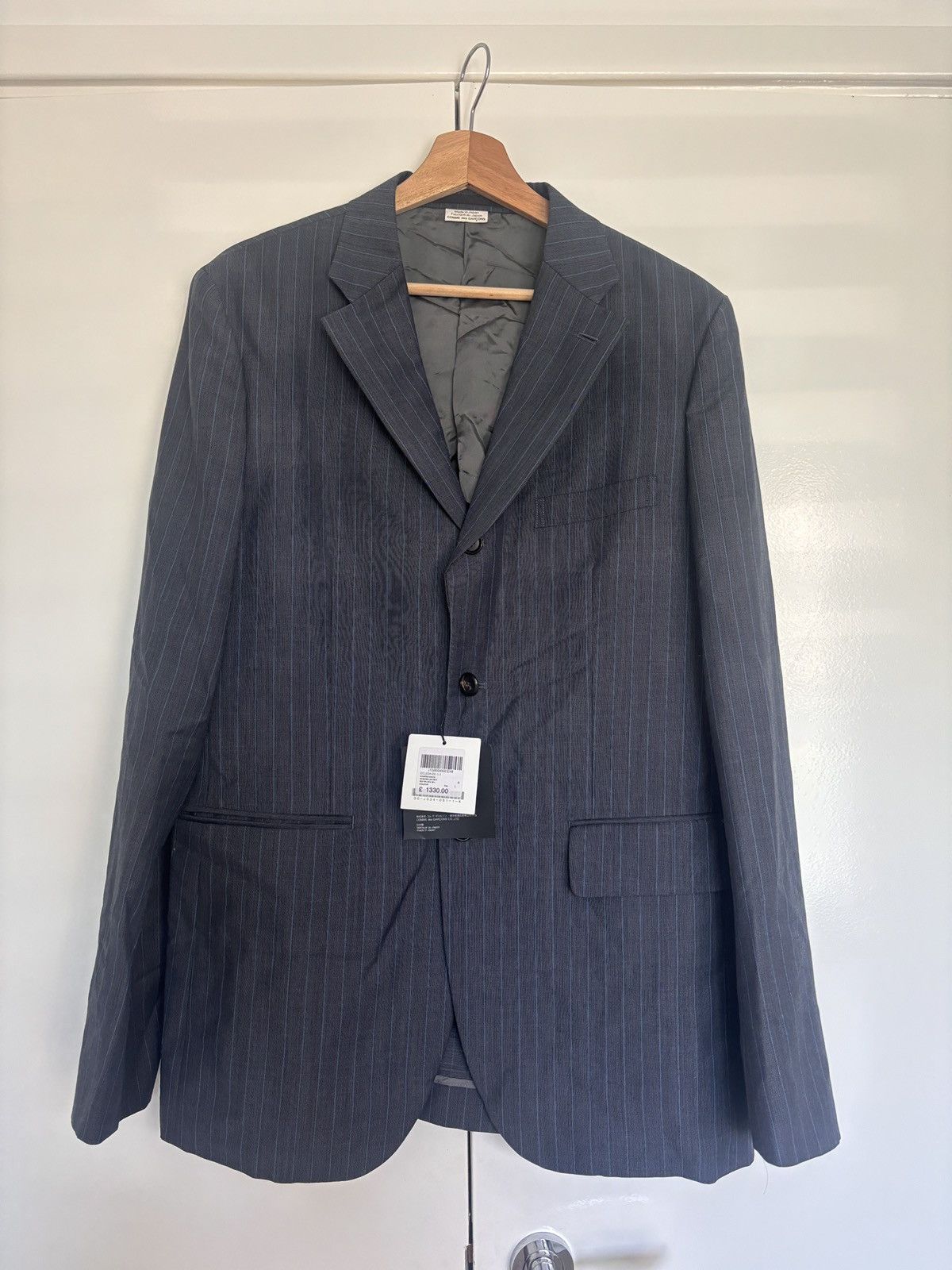 Comme des Garcons × Comme des Garcons Homme Deux CDG Homme Deux Wool Blazer BNWT (SS15) Made in Japan Size 38R - 2 Thumbnail