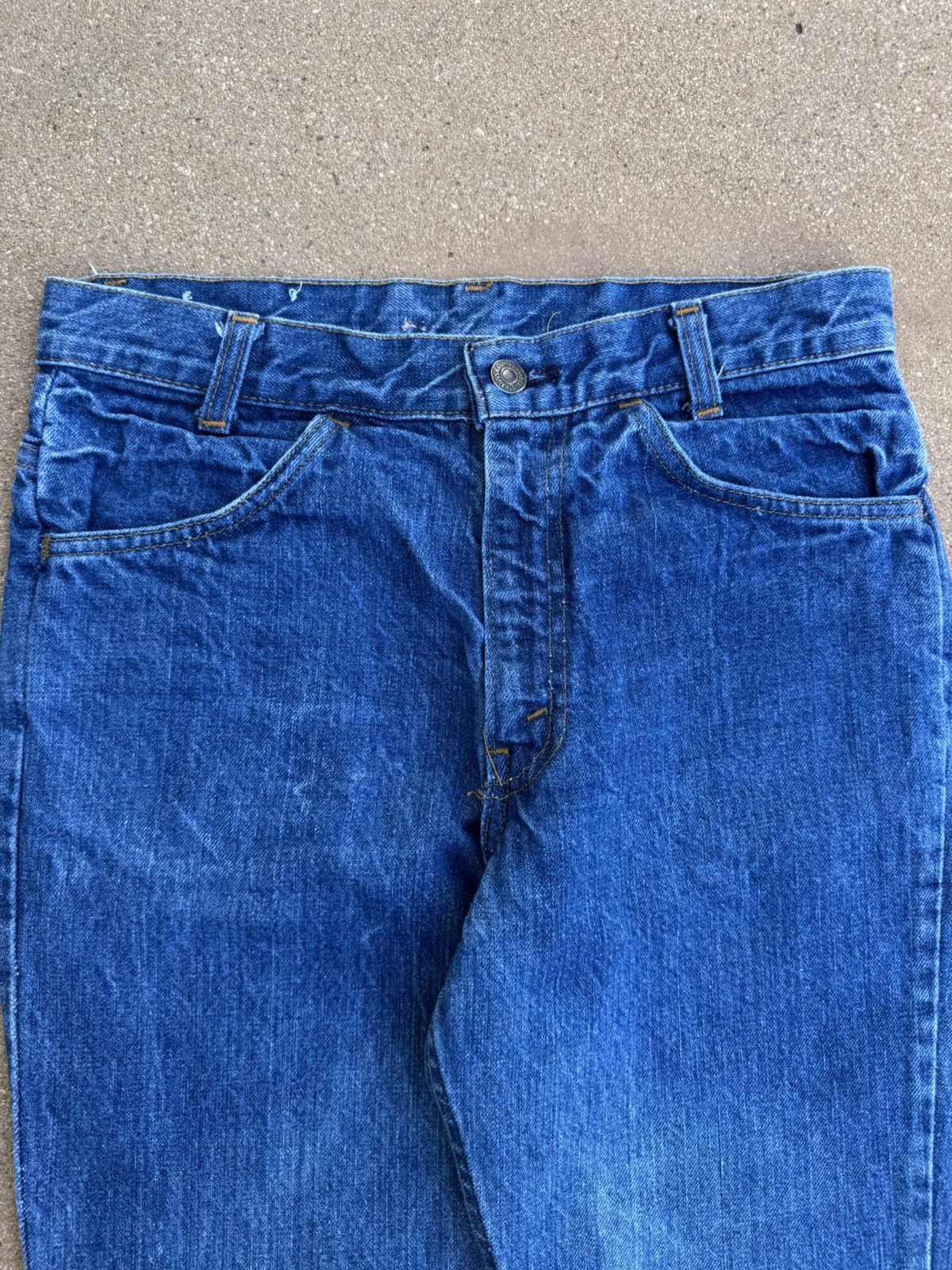 Levi's Vtg 70’s Levi’s 646 Orange Tab Bellbottom Flare Jeans 29x29 Size US 29 - 4 Thumbnail