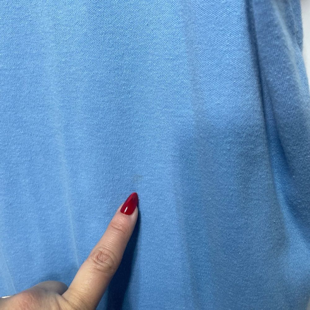 Other Only Necessities Blue Embroidered Eyelet Tunic Shirt Large Size L / US 10 / IT 46 - 4 Thumbnail