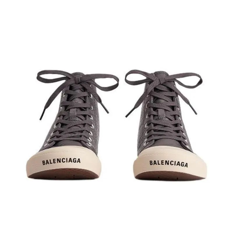 Balenciaga o1mt1gz1024 Paris Arena High Top Sneakers in Chocolate Size US 10 / EU 43 - 4 Thumbnail
