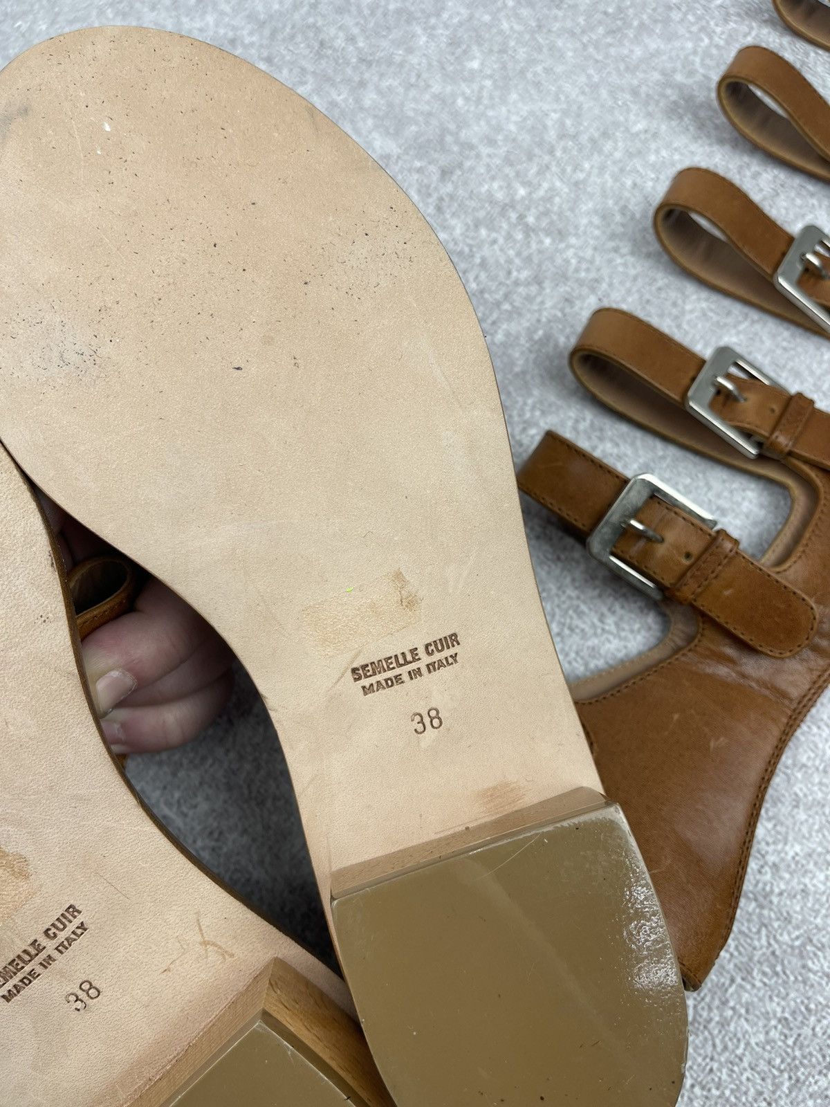 Other Laurence Dacade Brown Leather Halle Gladiator Sandals Size US 8 / IT 38 - 11 Thumbnail