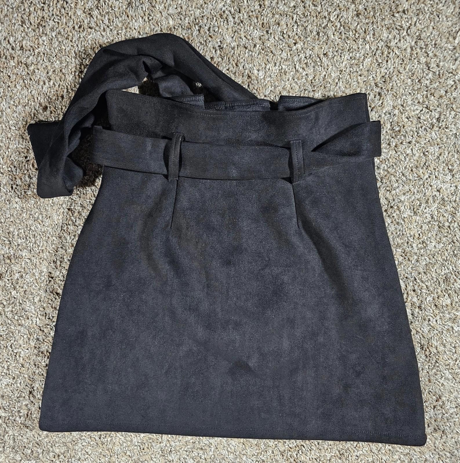 Designer Black Vestidos Skirt Medium Tie Front Size 32" / US 10 / IT 46 - 7 Thumbnail