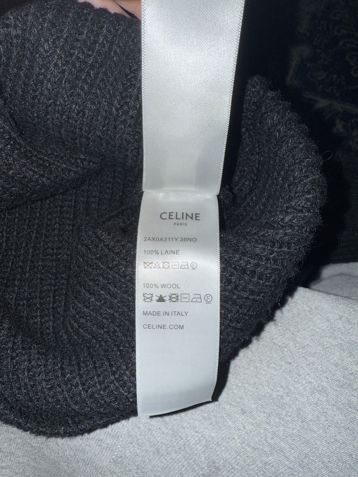 Celine Celine Wool Logo Hoodie Size US L / EU 52-54 / 3 - 7 Thumbnail