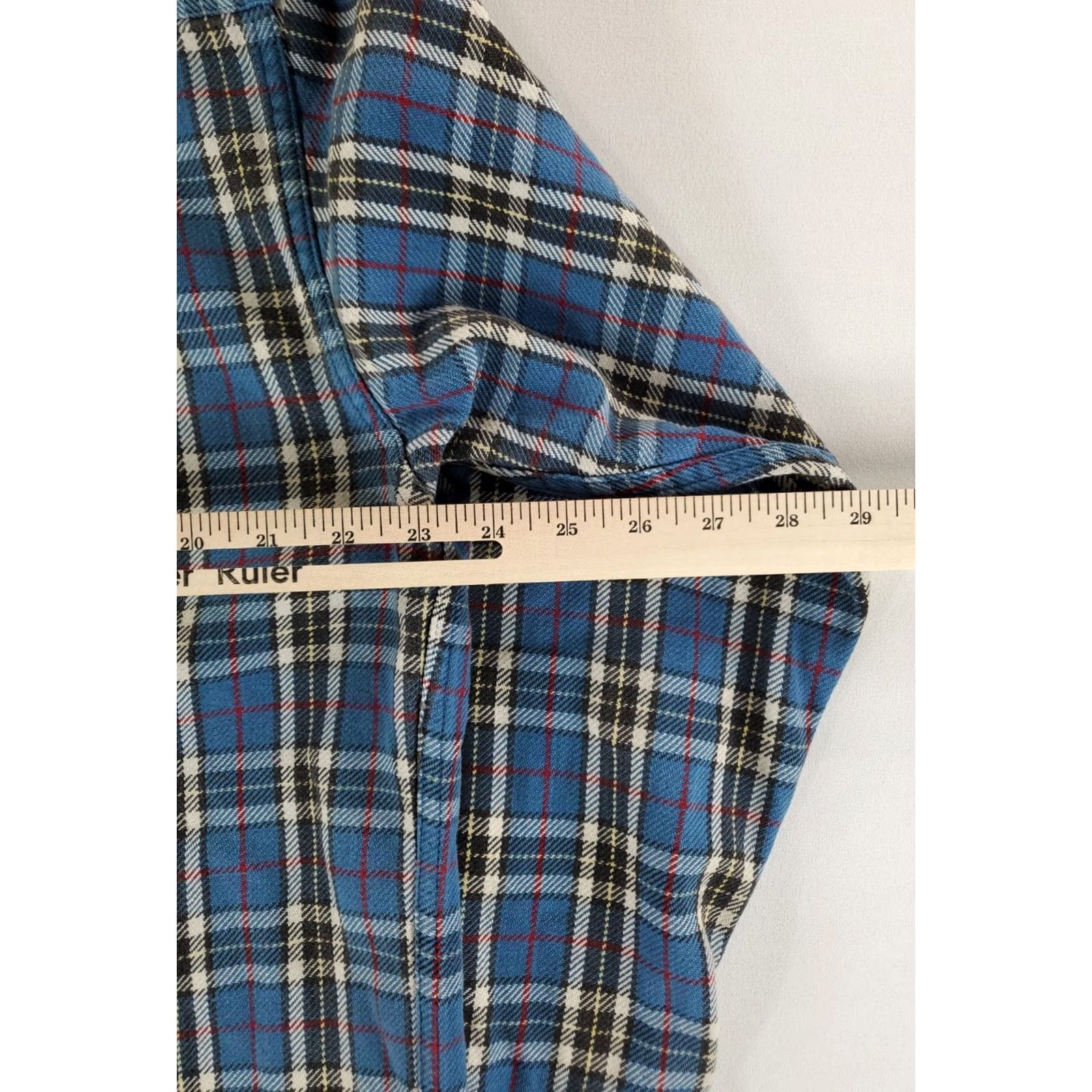 J.Crew VINTAGE J.CREW Shirt Oarsmen Flannel 90s Y2K Button Up Blue Plaid Long Sleeve Mens L Size US L / EU 52-54 / 3 - 5 Thumbnail