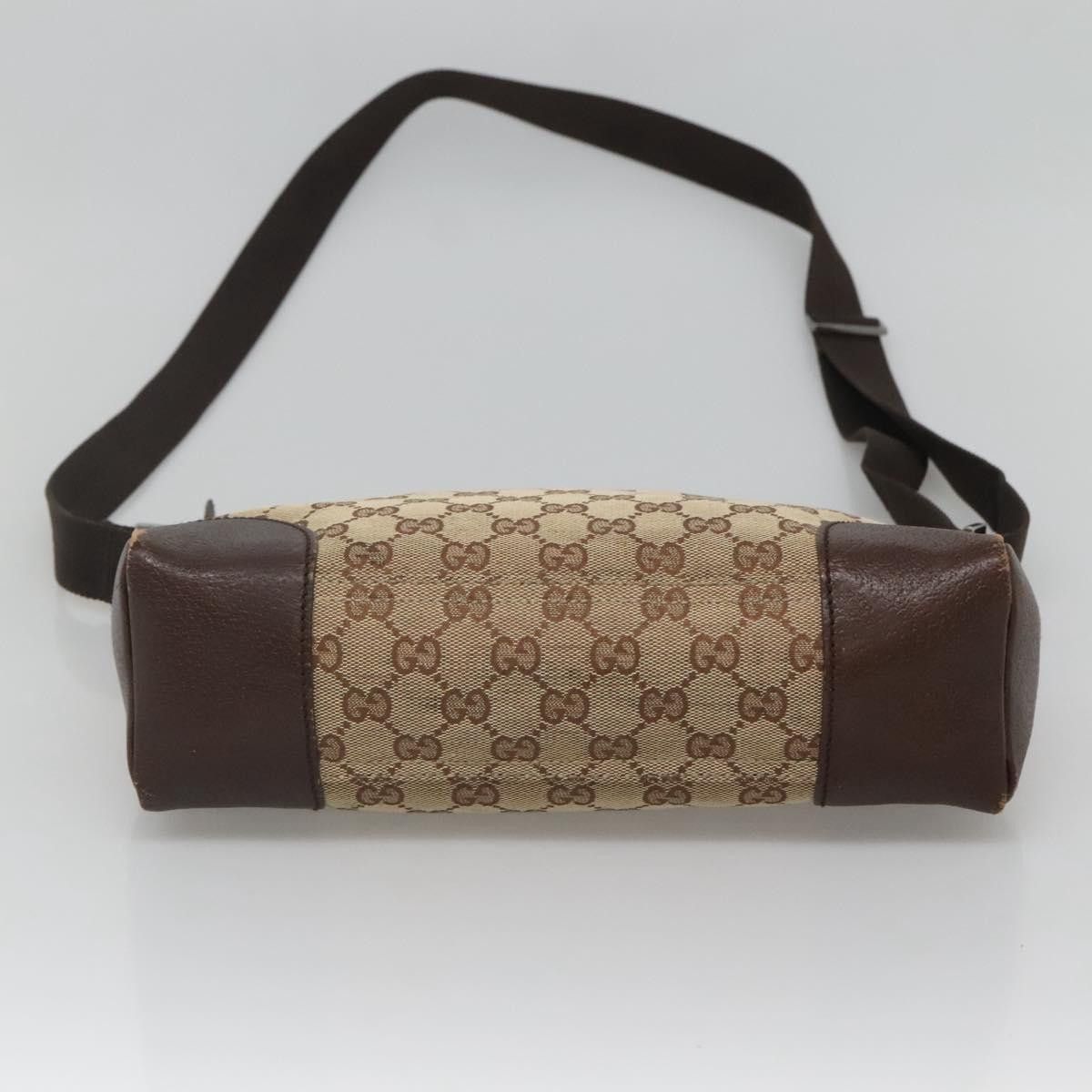 Gucci GUCCI GG Canvas Shoulder Bag Beige Silver Size ONE SIZE - 9 Thumbnail