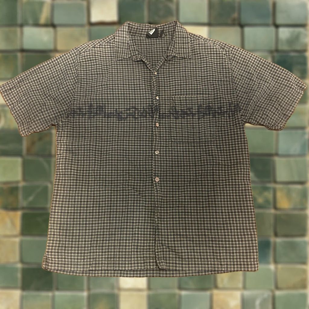 Etro VINTAGE Metro One Hawaiian Shirt Button Medium Tribal Wraparound Green Y2K Mens Size US M / EU 48-50 / 2 - 1 Thumbnail