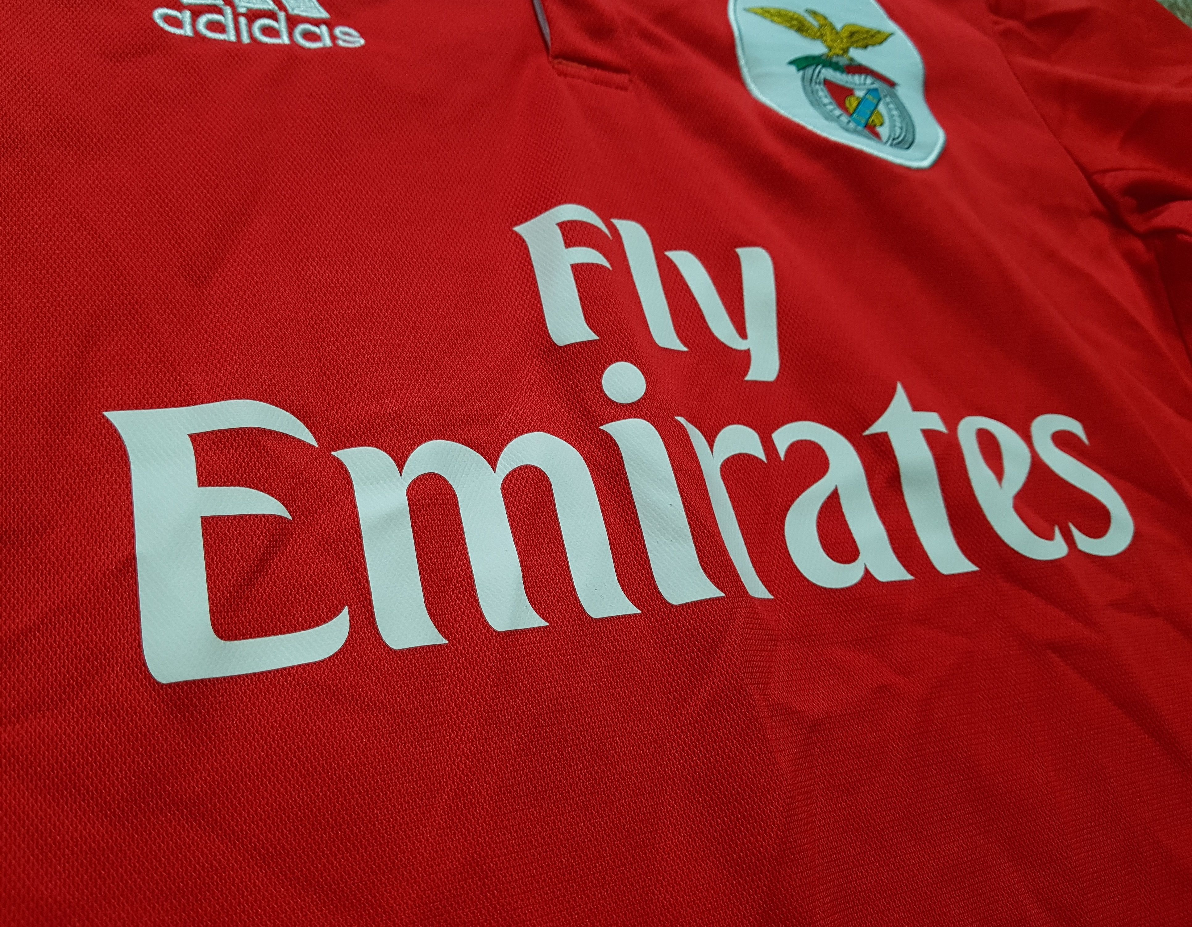 Adidas Adidas Benfica 2017-18 Home Soccer Football Jersey sz S Size US S / EU 44-46 / 1 - 7 Thumbnail
