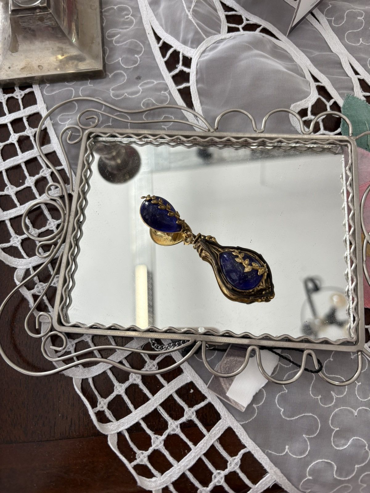 Vintage Designer Tu-Khan Italy drop clip earring Size ONE SIZE - 6 Thumbnail