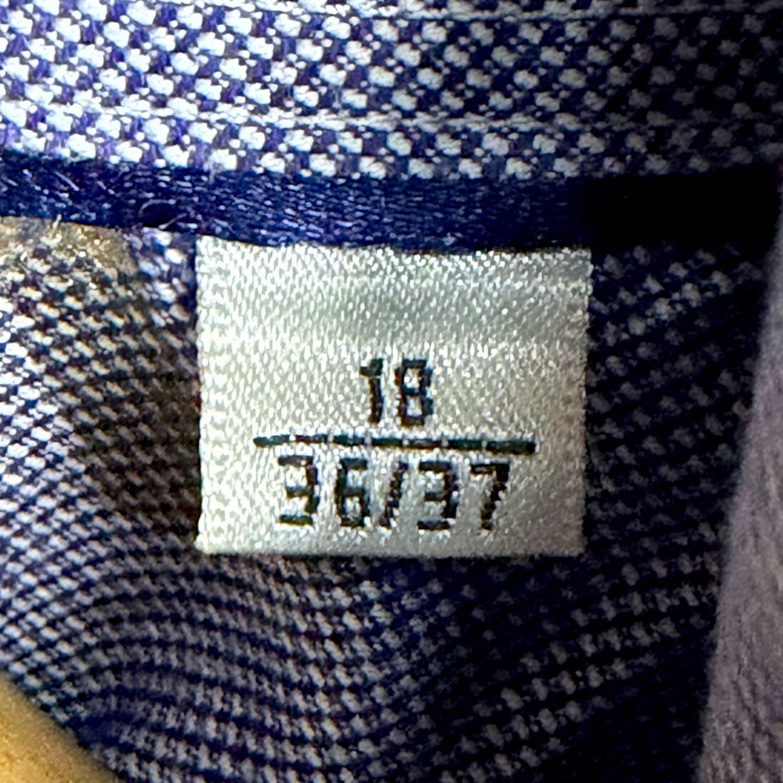 BUGATCHI Bugatchi Uomo Mens 18 36/37 Light Blue Red Plaid Button Down Size US XL / EU 56 / 4 - 6 Thumbnail