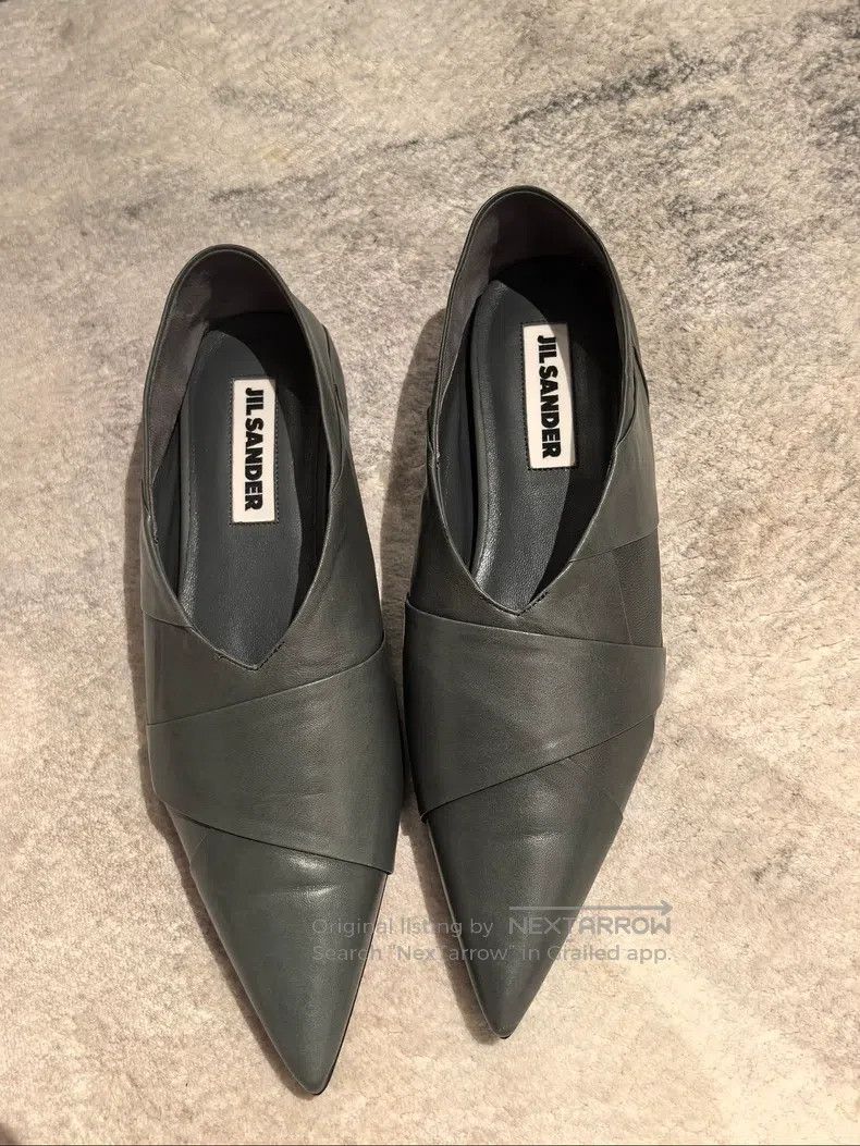 Jil Sander Jil Sander Pointed leather flats Size US 4.5 / IT 34.5 - 1 Thumbnail