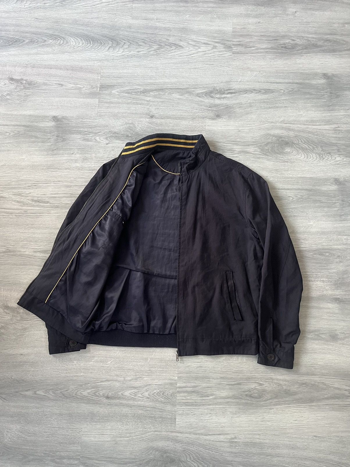 Alexander McQueen Alexander Mcqueen 1990’s Faded Yellow Stripe Work Jacket Size US M / EU 48-50 / 2 - 4 Thumbnail