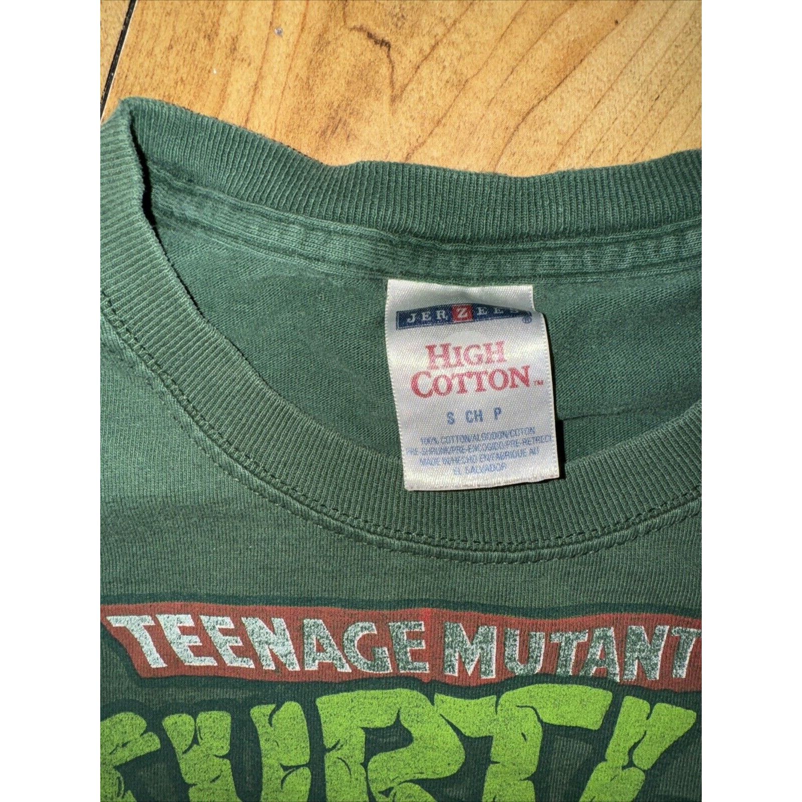 Cartoon Network × Vintage Vintage Teenage Mutant Ninja Turtles T-Shirt Green S 17x25 Size US S / EU 44-46 / 1 - 3 Thumbnail