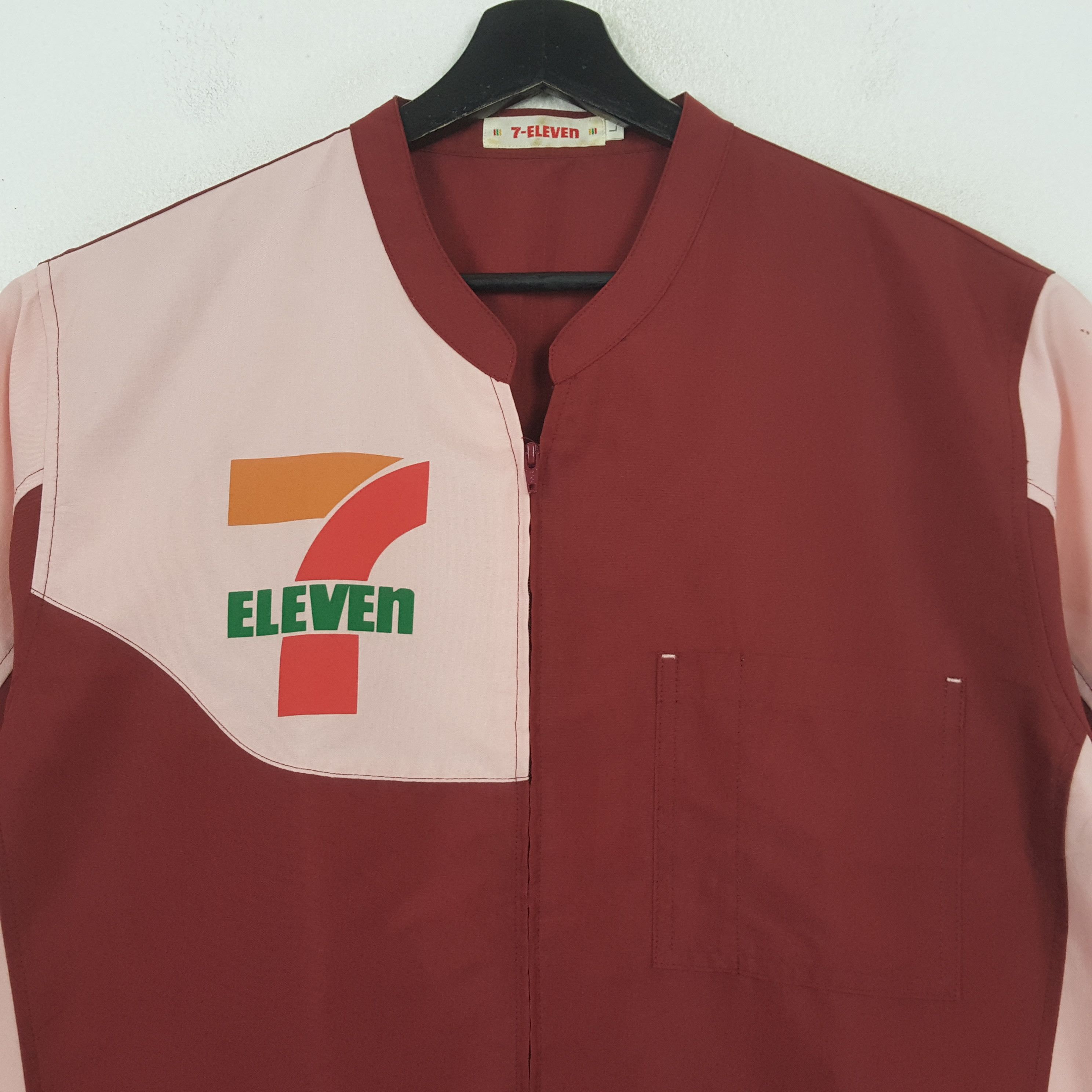 Vintage 7 Eleven Workwear Uniform Shirt Jacket RR15 Size US L / EU 52-54 / 3 - 4 Thumbnail