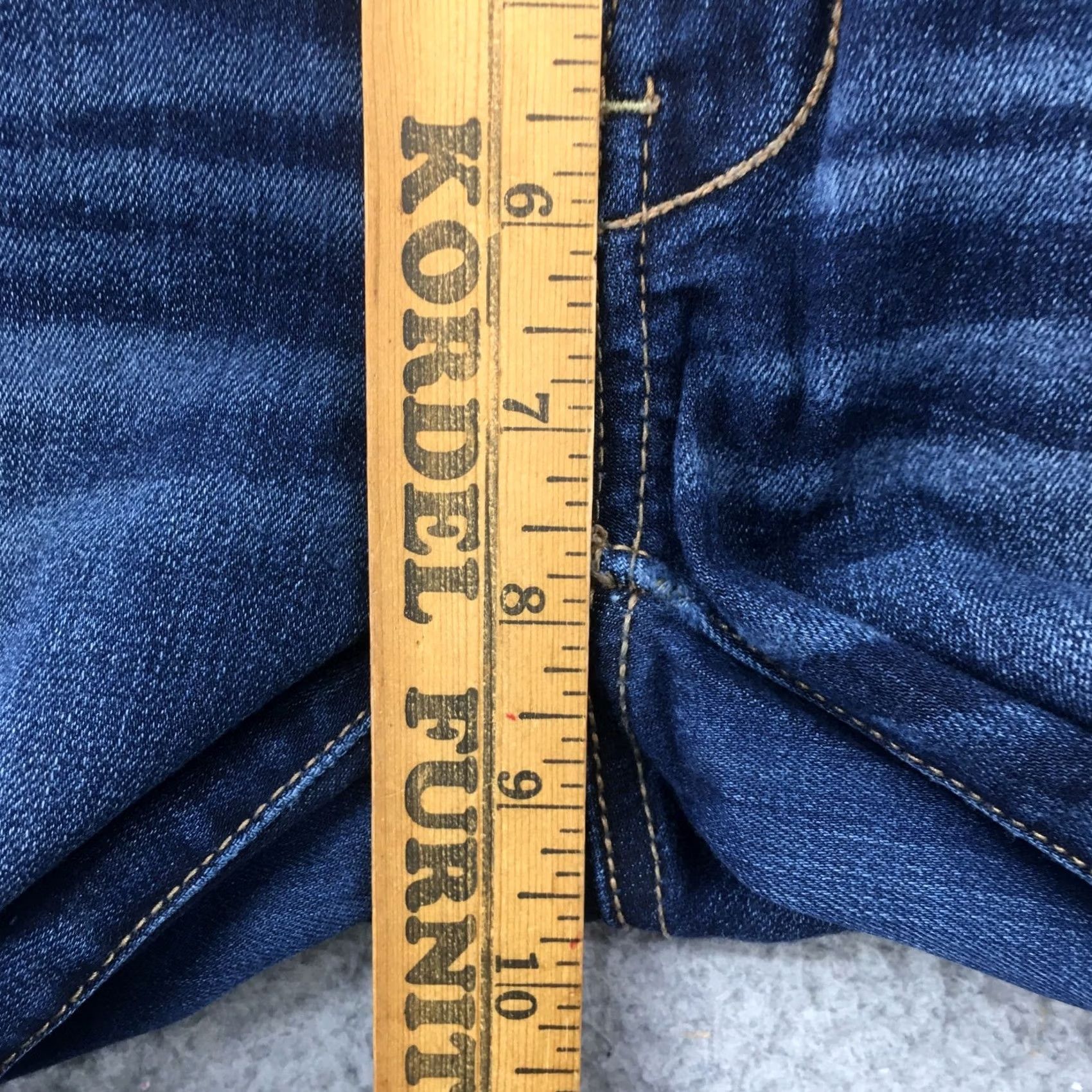 American Eagle Outfitters American Eagle Outfitters Super Stretch Skinny Jeans Womens 0 Blue Denim Zip Fly Size 25" / US 0 / IT 36 - 7 Thumbnail
