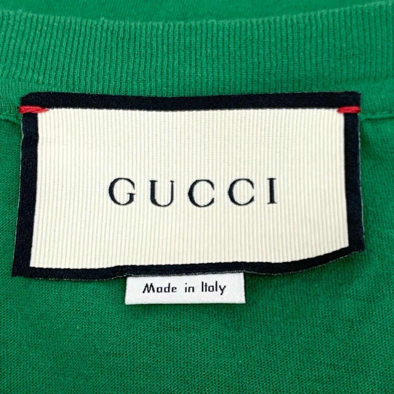 Gucci Gucci Green logo letter print cotton round-neck short-sleev Size US M / EU 48-50 / 2 - 6 Thumbnail