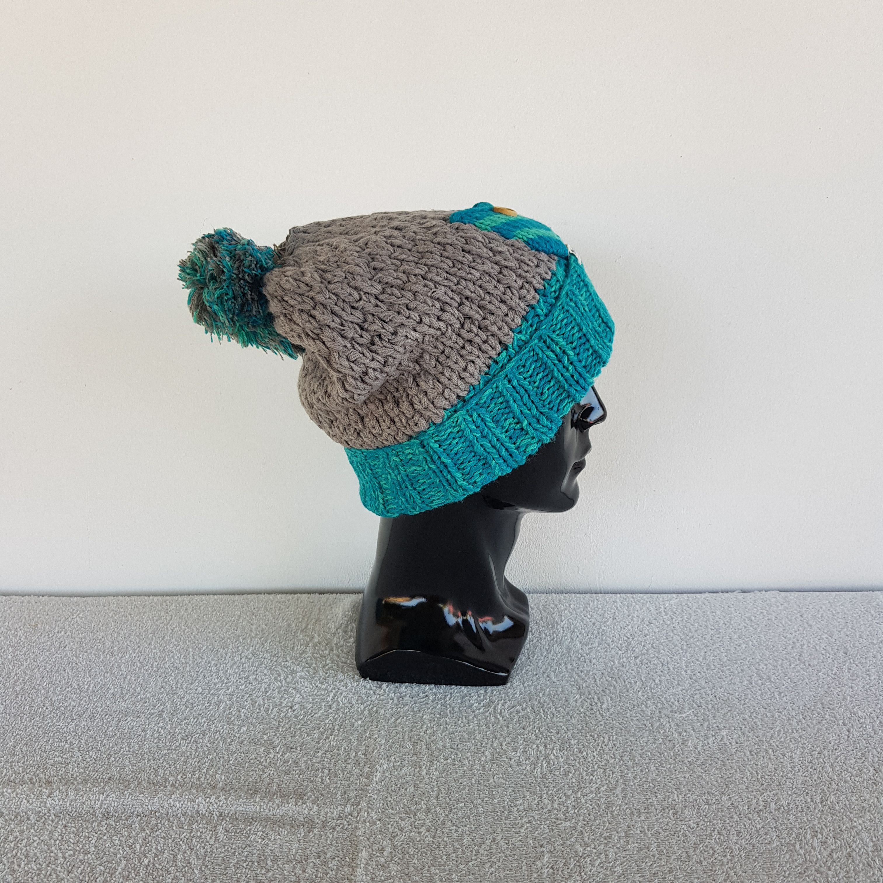 Japanese Brand Vintage Japanese Beanie Knitted Snow Caps Crochets Hats Size ONE SIZE - 3 Thumbnail
