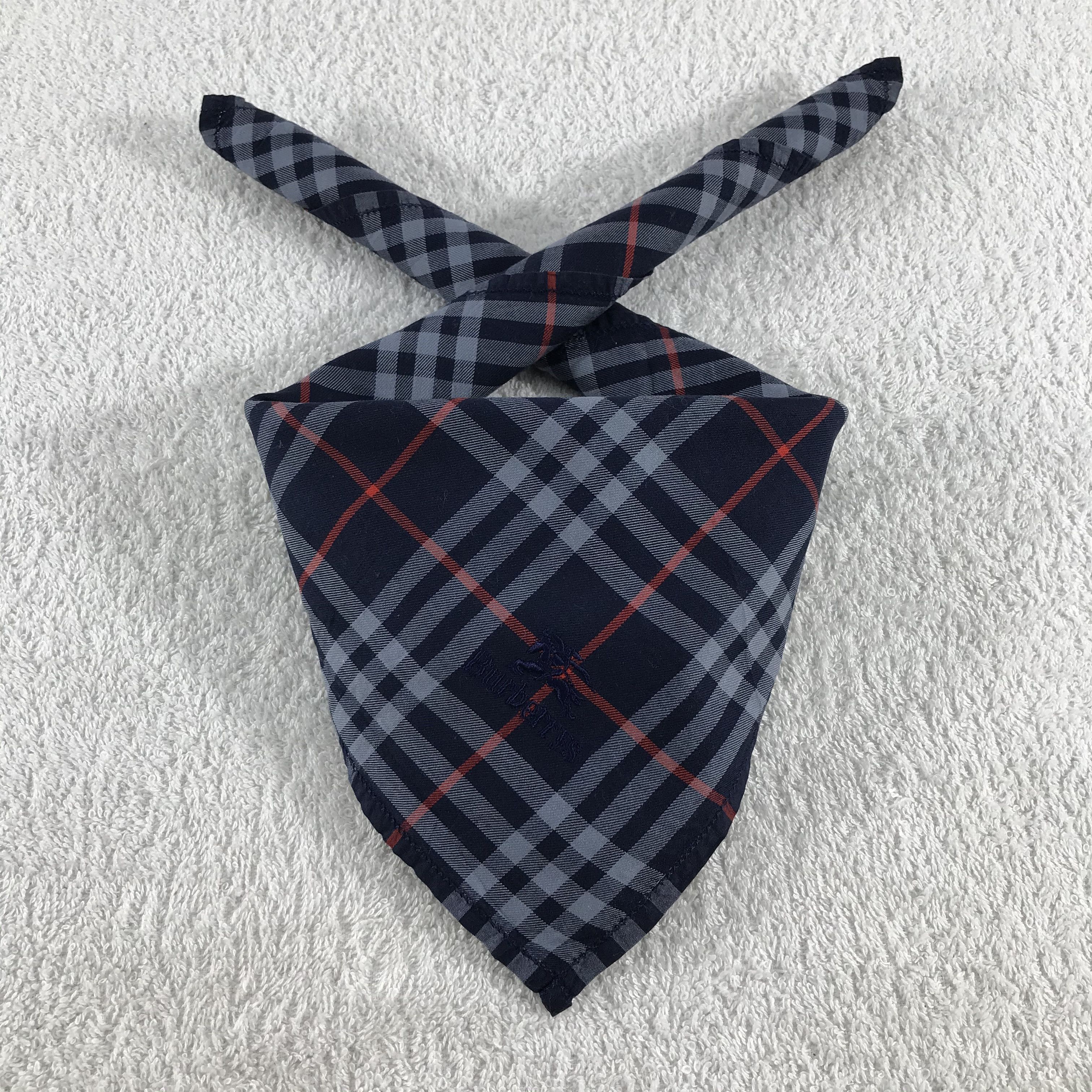 Burberry × Vintage Burberry Bandana / Handkerchief / Neckerchief - S175 Size ONE SIZE - 3 Thumbnail