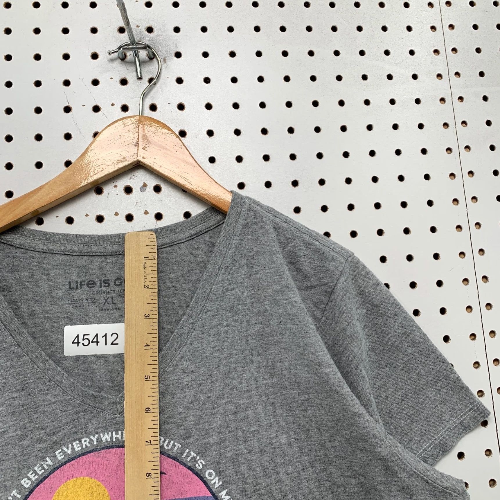 Life is Good Life Is Good Shirt Womens XL Gray Beach Outdoor Sunrise Sunset Crusher Tee Size XL / US 12-14 / IT 48-50 - 5 Thumbnail