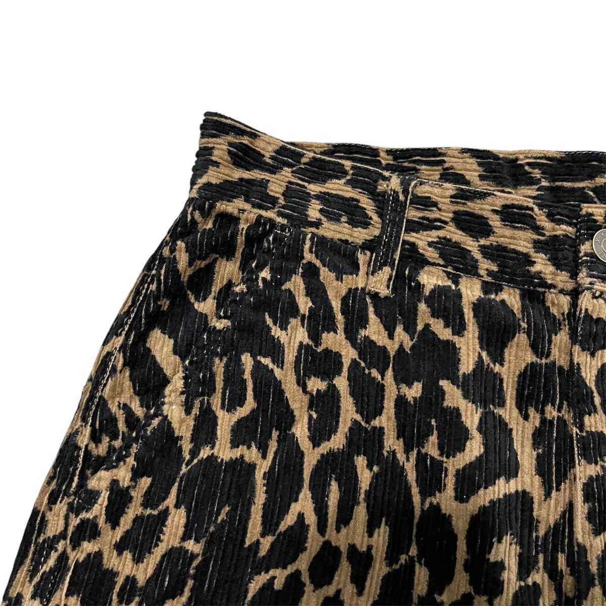 Japanese Brand X-GIRL Cargo Pocket Leopard Corduroy Pant Size US 26 / EU 42 - 7 Thumbnail