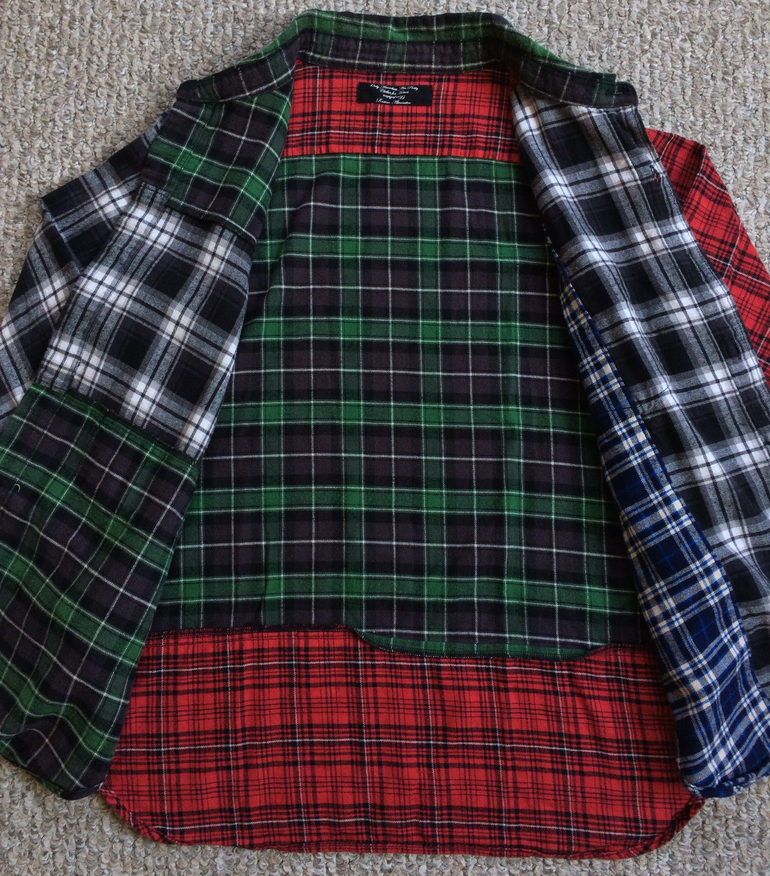 Japanese Brand RNA Rebuild Button Up Flannel Shirt Size US M / EU 48-50 / 2 - 3 Thumbnail