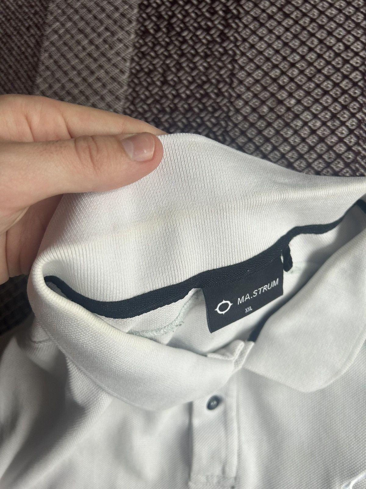 MA.STRUM × Vintage MA.STRUM White Polo Shirt Luxury Streetwear Style Size XXL Size US XXL / EU 58 / 5 - 10 Thumbnail