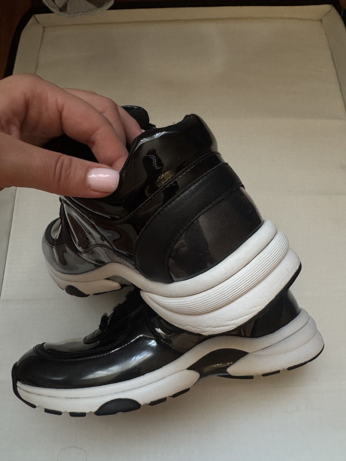 Chanel Chanel leather Transparent sneakers Size US 6.5 / IT 36.5 - 2 Thumbnail