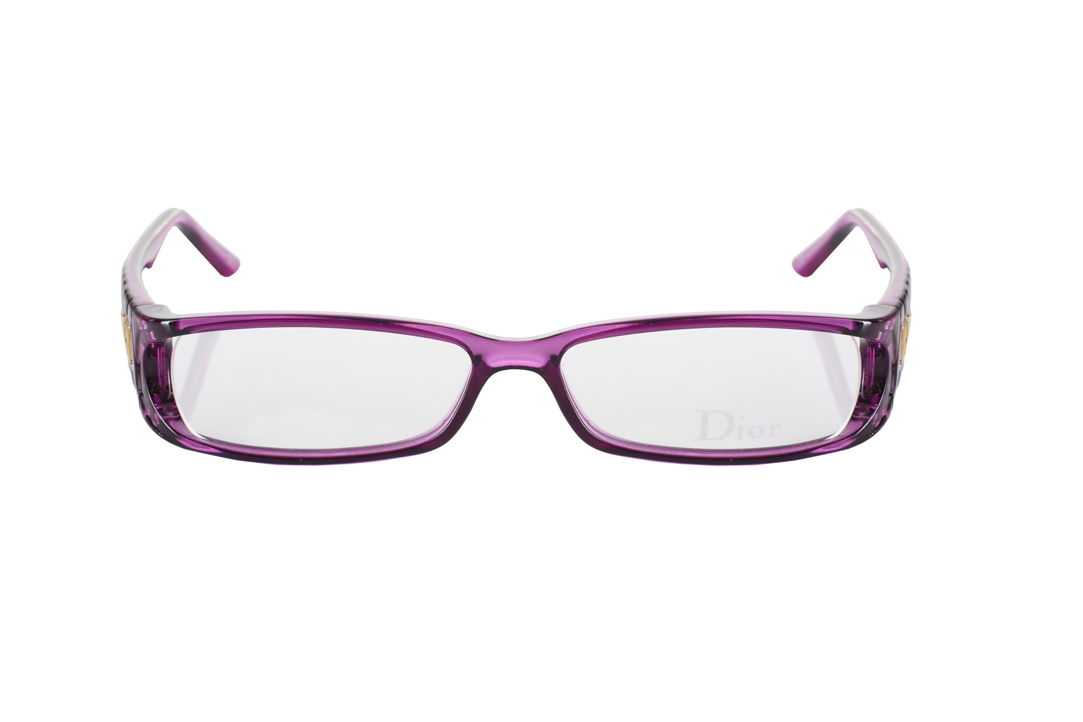 Dior Christian Dior '00s Transparent Pink Plastic Frame Glasses Size ONE SIZE - 3 Thumbnail