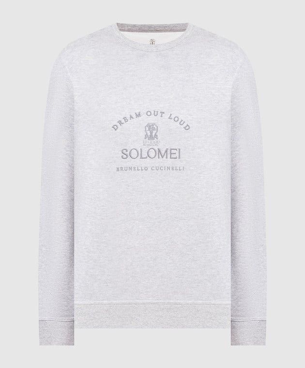 image of Brunello Cucinelli O1W1Db10524 Sweatshirt In Grey, Men's (Size Large)