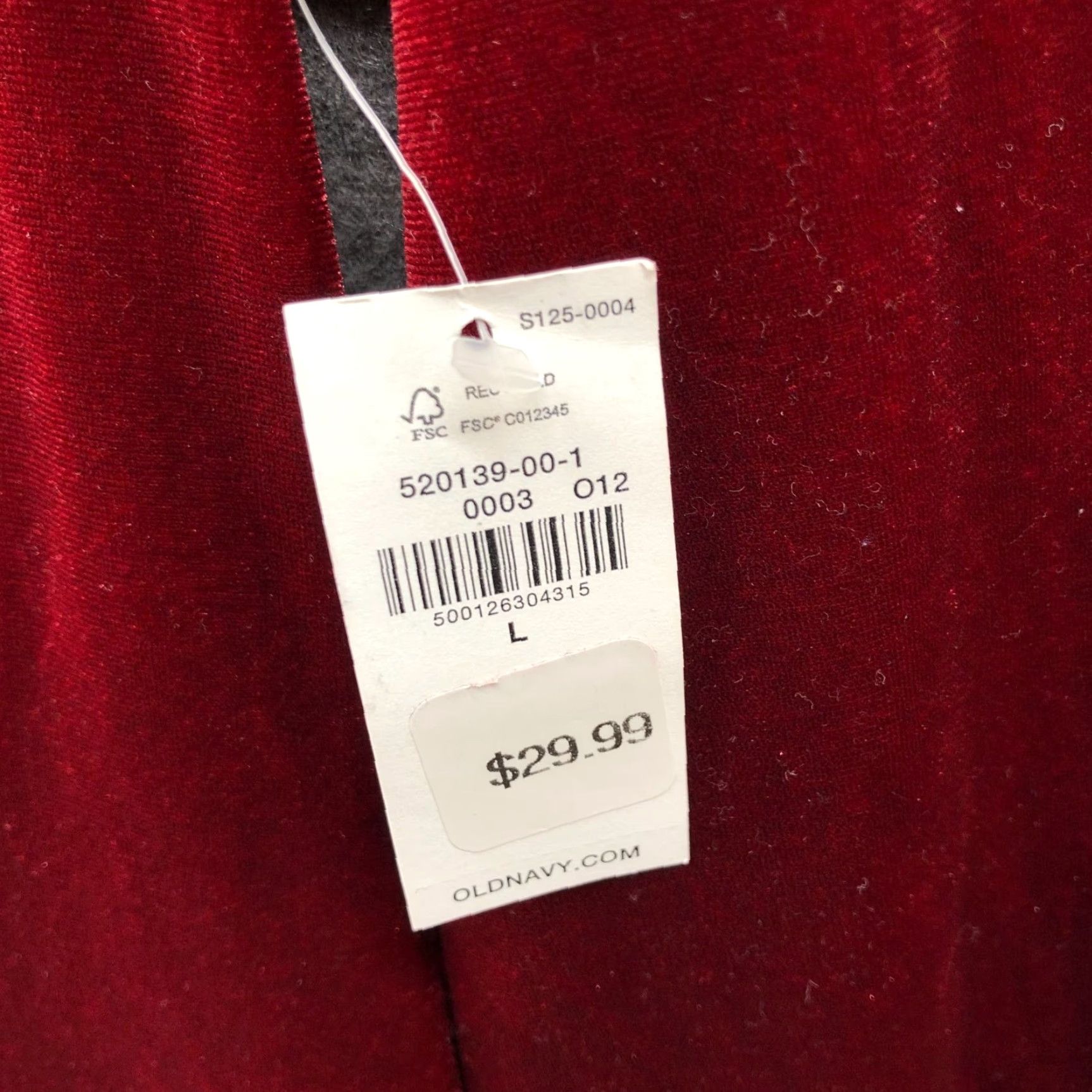 Old Navy NWT Old Navy Velvet Dress Womens L Square Neck A-Line Holiday Flare Long Sleeve Red Velvet Dress Size L / US 10 / IT 46 - 5 Thumbnail