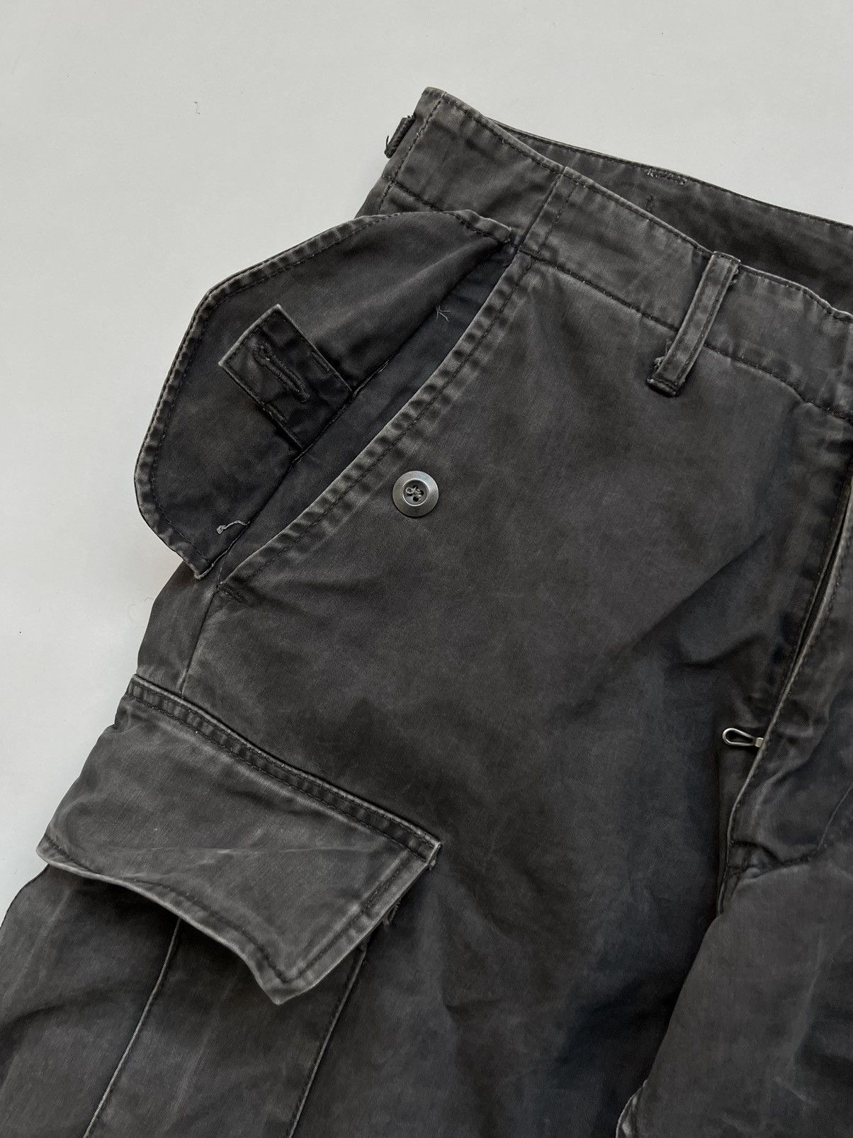 Attachment 🔥Attachment Kazuyuki Kumagai Heavy Twill Canvas Flared Pants Size US 30 / EU 46 - 7 Thumbnail