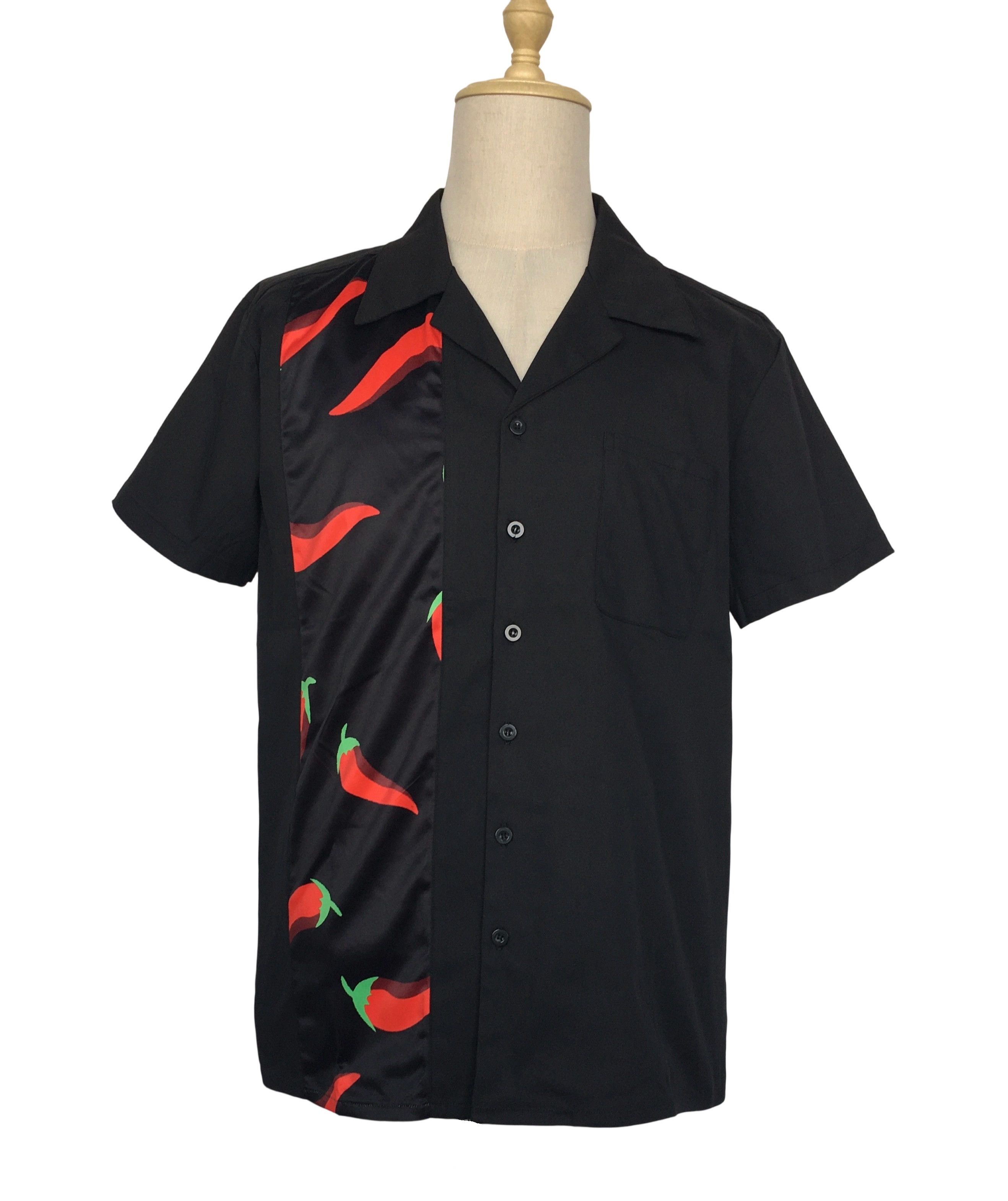 Other Men's Retro Button Shirts Chili Pepper Pattern Clothing Size US L / EU 52-54 / 3 - 1 Thumbnail