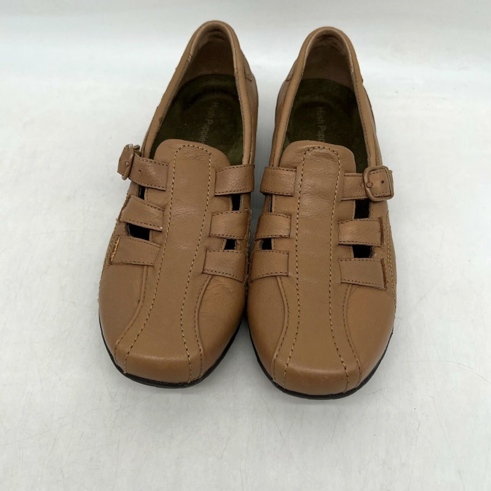Hush Puppies HUSH PUPPIES Sandal Fisherman Leather Brown Buckle Straps Size 7M Womens Adult Shoes Size US 8 / IT 38 - 2 Thumbnail