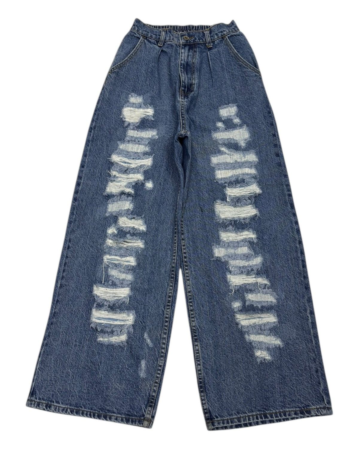 Hysteric Glamour × Japanese Brand 🔥Baggy Jeans Wide Leg Emsexcite Distressed Baggy Jeans Size US 28 / EU 44 - 1 Thumbnail