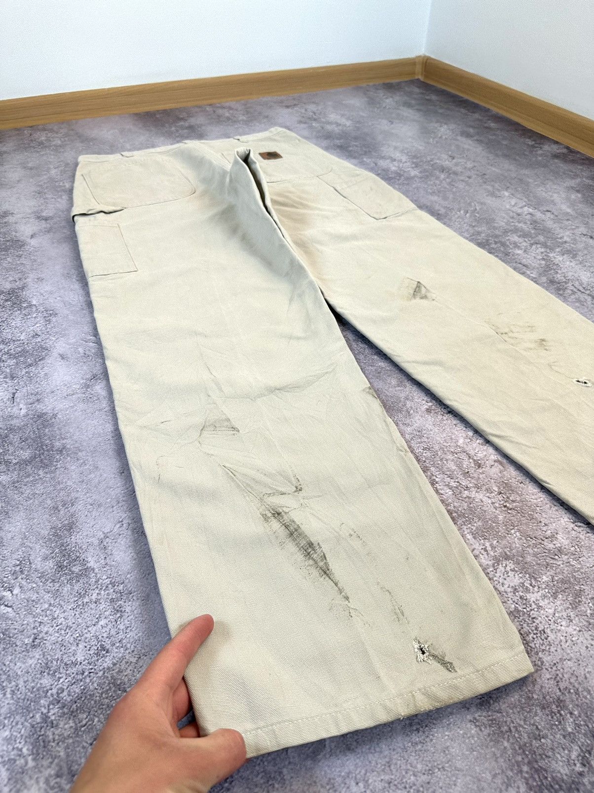 Carhartt Vintage Carhartt USA Distressed Baggy Carpenter Work Pants Size US 34 / EU 50 - 3 Thumbnail
