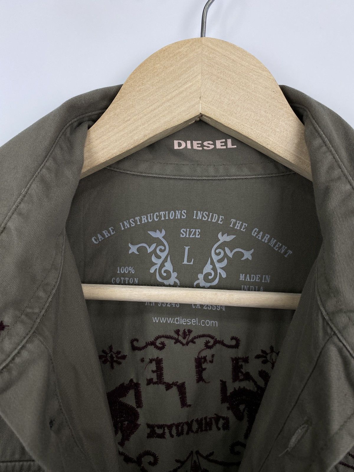 Diesel 🇺🇸 Vintage Y2K Diesel Western Shirt Retro Hype Navajo Rare Size US L / EU 52-54 / 3 - 8 Thumbnail