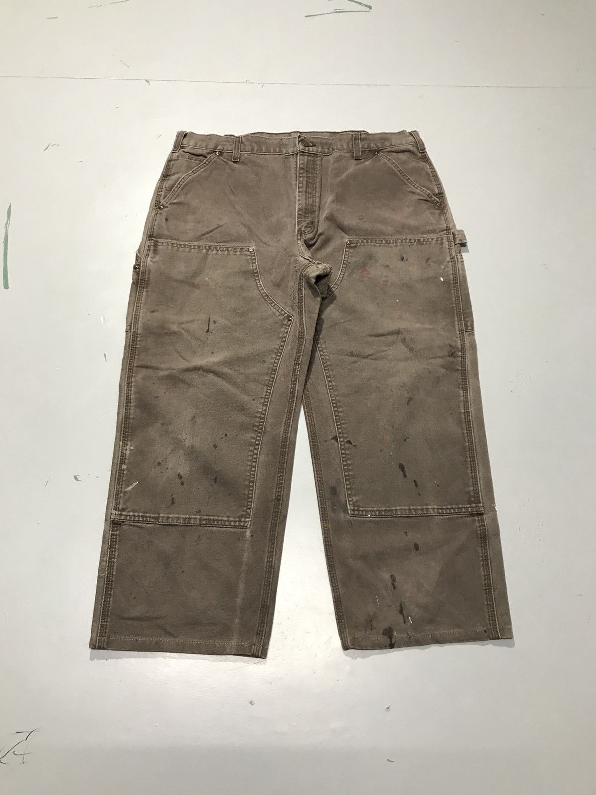 Carhartt Vintage carhartt B136 DKB double knee workwear denim Size US 38 / EU 54 - 1 Thumbnail
