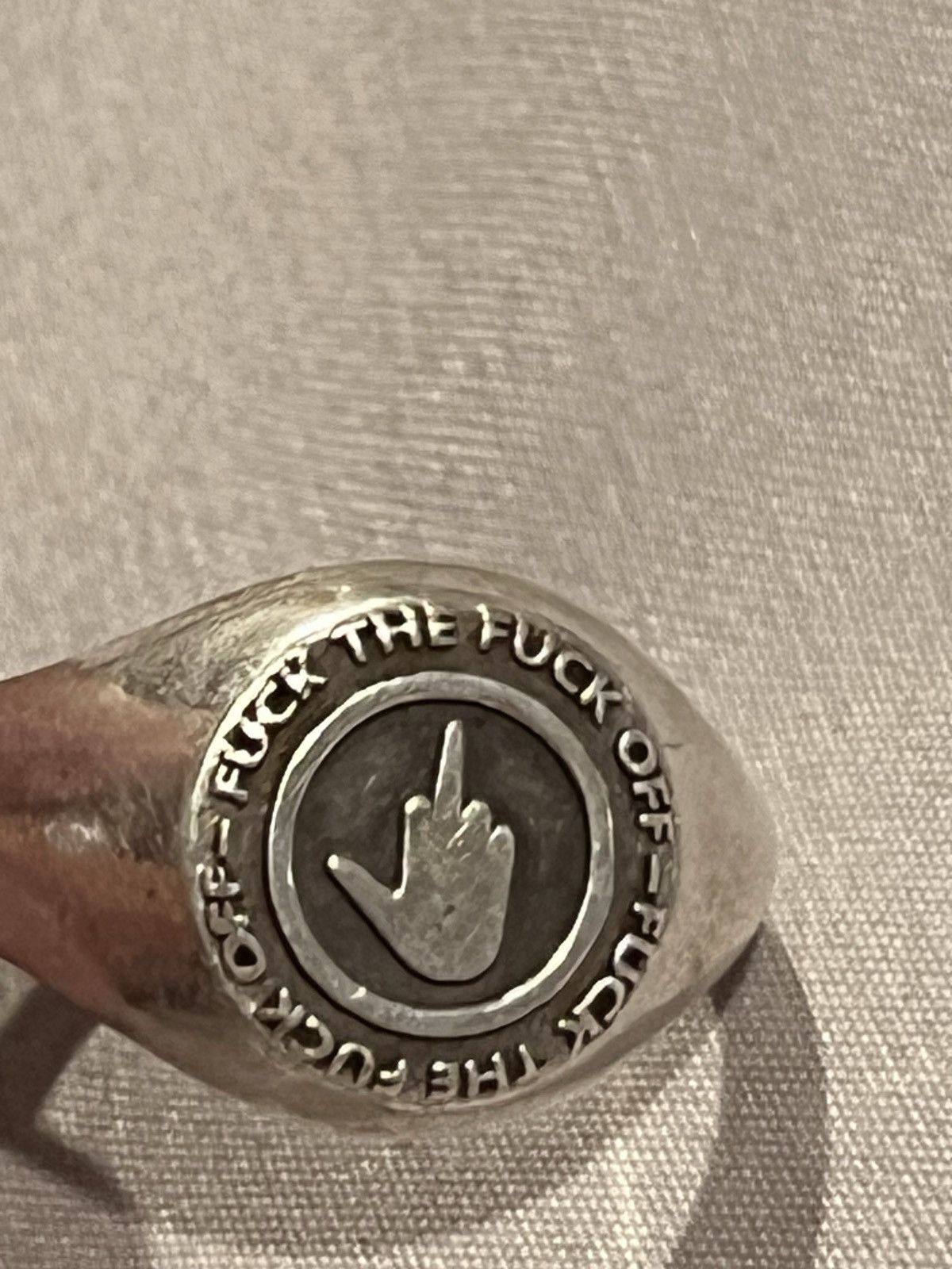 ineverheardofyou Ineverheardofyou fuck you Ring fuck the fuck off Size ONE SIZE - 4 Thumbnail
