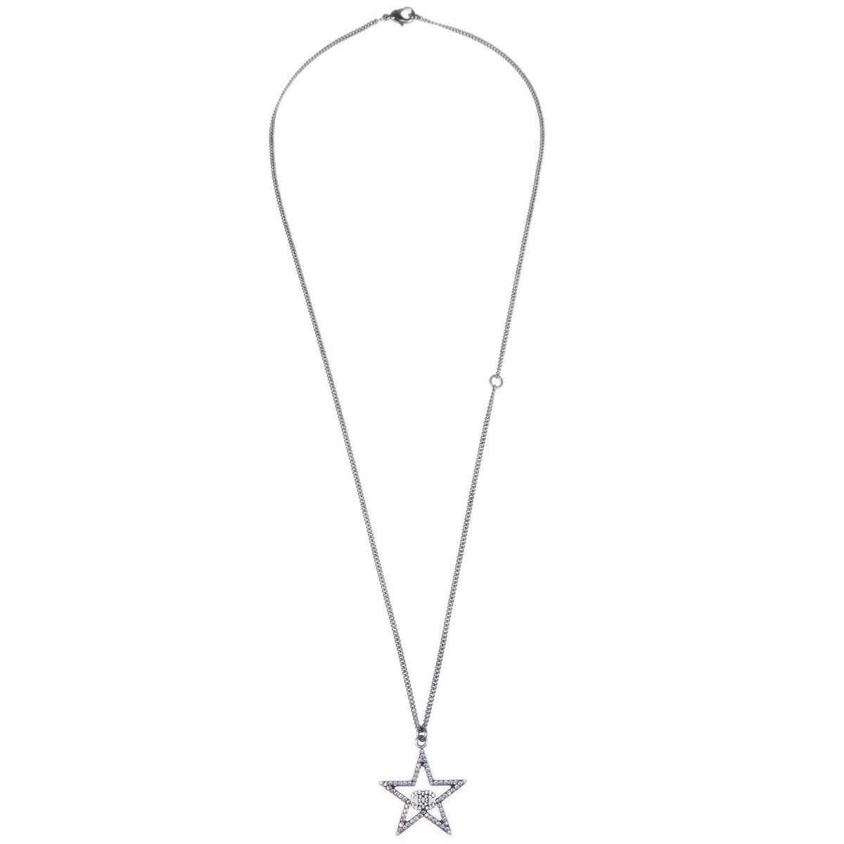 Chanel Chanel Star CC Pendant Necklace Metal and Crystals Size ONE SIZE - 1 Thumbnail