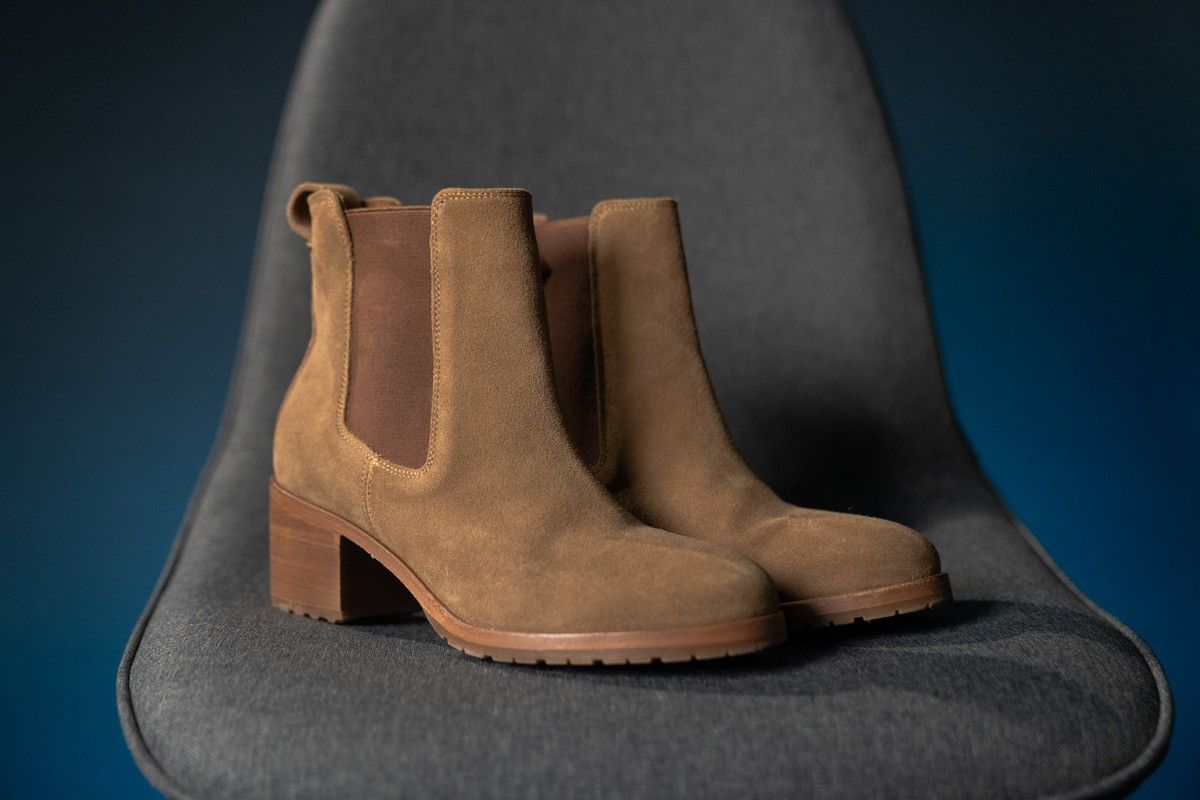 image of Nisolo Ana Go-To Heel Shoesed Chelsea Boot in Brown, Women's (Size 7)