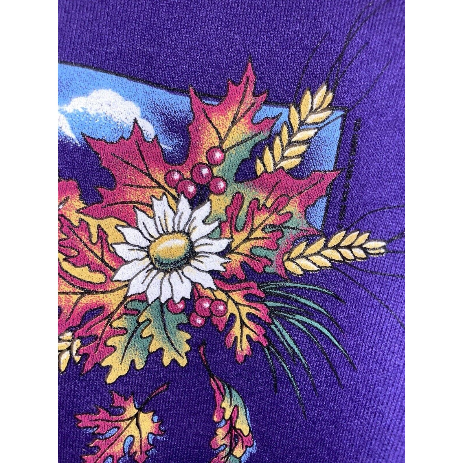 Jerzees Vintage Gatlinburg Crewneck Fall Autumn Leaves Trees VTG 90s Size US L / EU 52-54 / 3 - 5 Thumbnail