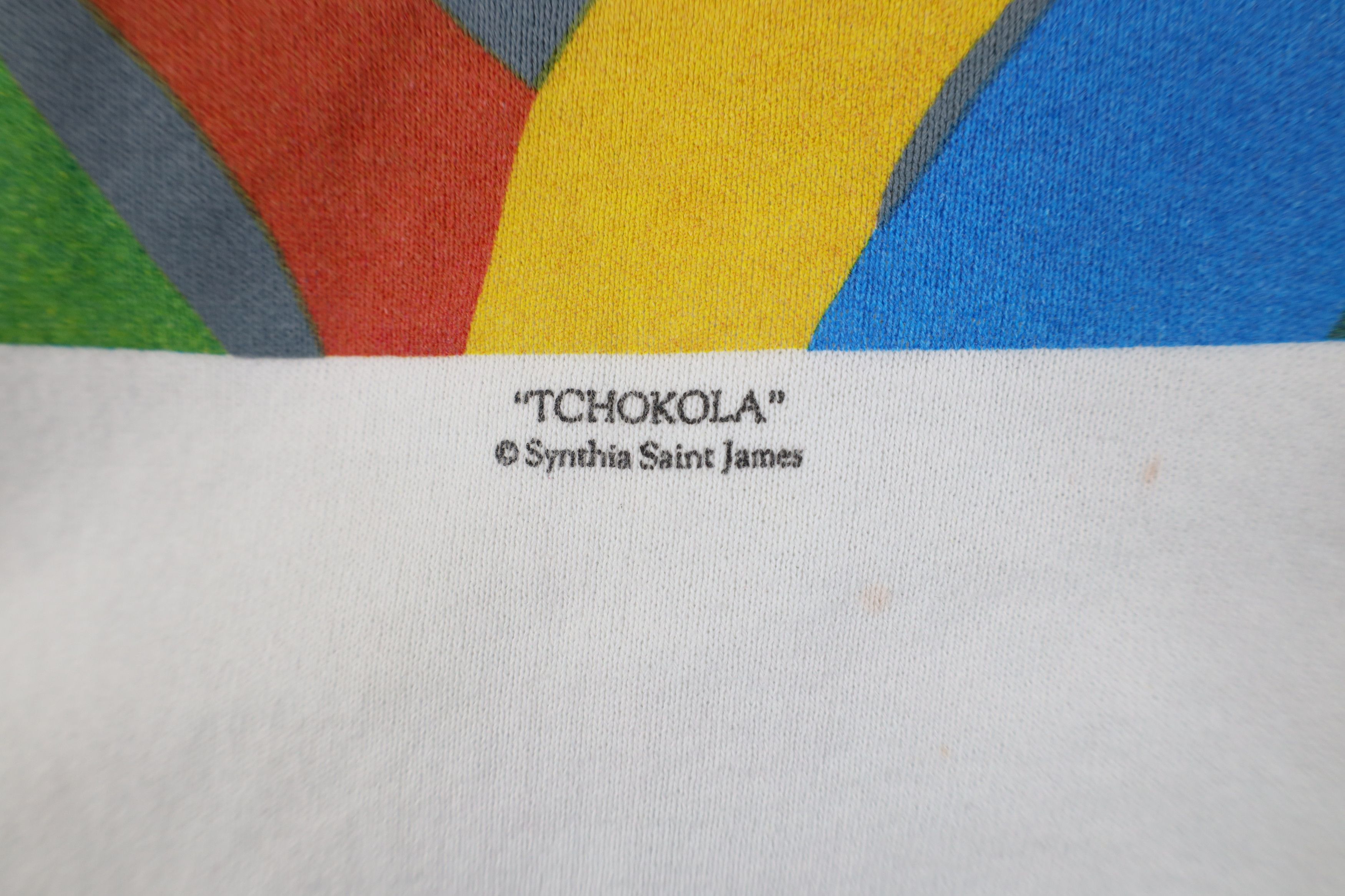 Vintage Vintage 90s Synthia Saint James Tchokola Art Sweatshirt USA Size M / US 6-8 / IT 42-44 - 5 Thumbnail