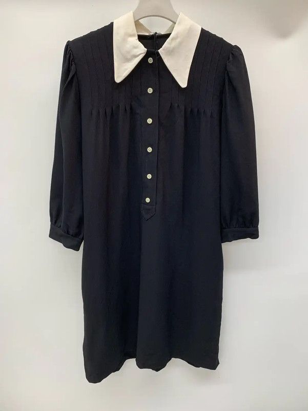 Miu Miu Miu Miu Black Long Sleeve Dress for Women 0089 Size M / US 6-8 / IT 42-44 - 1 Thumbnail