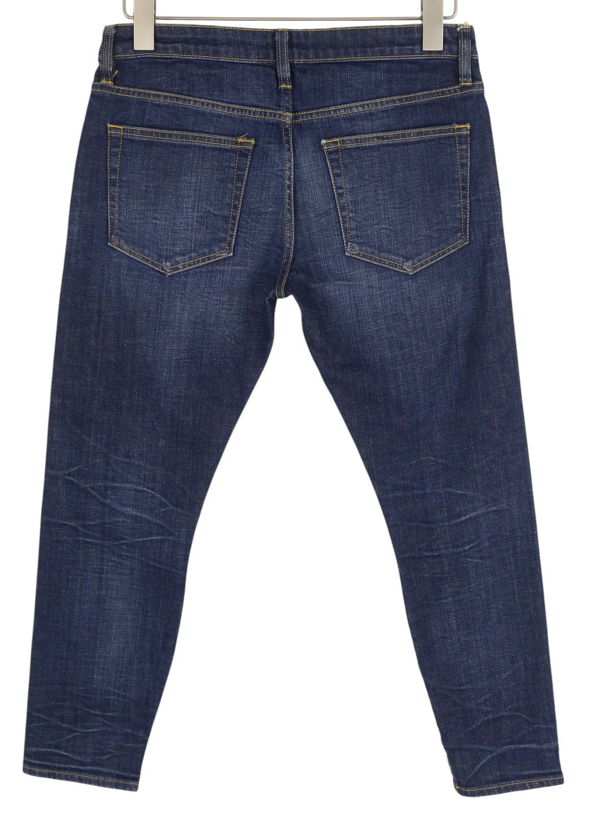 R13 BIKER BOY 27 Howell Indigo Faded Skinny Ankle 85430 Size 27" / US 4 / IT 40 - 2 Thumbnail