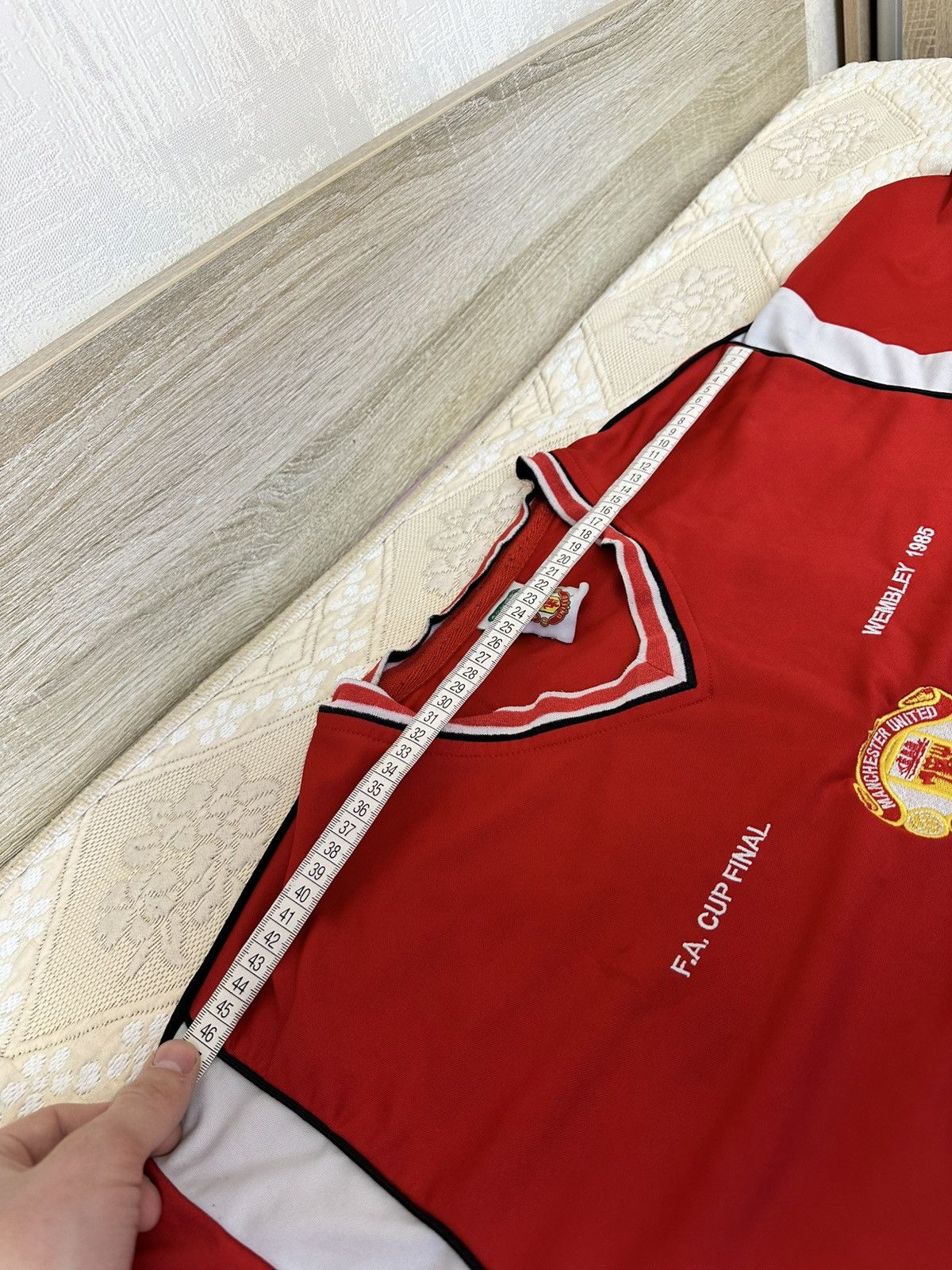 Vintage 🔥 1985 Manchester United FA Cup Vintage Retro Jersey T Shirt Size US XL / EU 56 / 4 - 10 Thumbnail