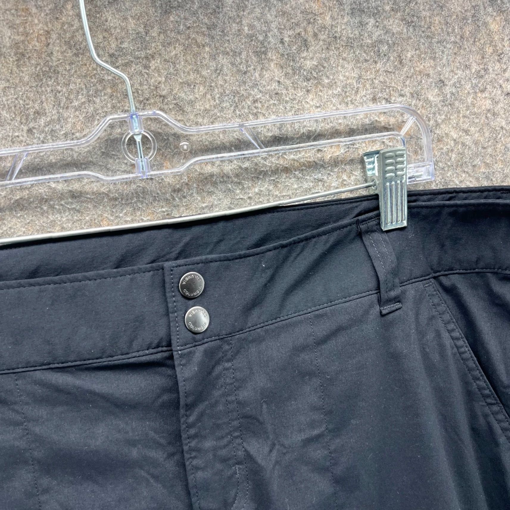 Vintage Columbia Pants Womens 14 Black Flat Front Trouser Saturday Trail Outdoors Nylon Pants Mens? Size 36" / US 14 / IT 50 - 5 Thumbnail