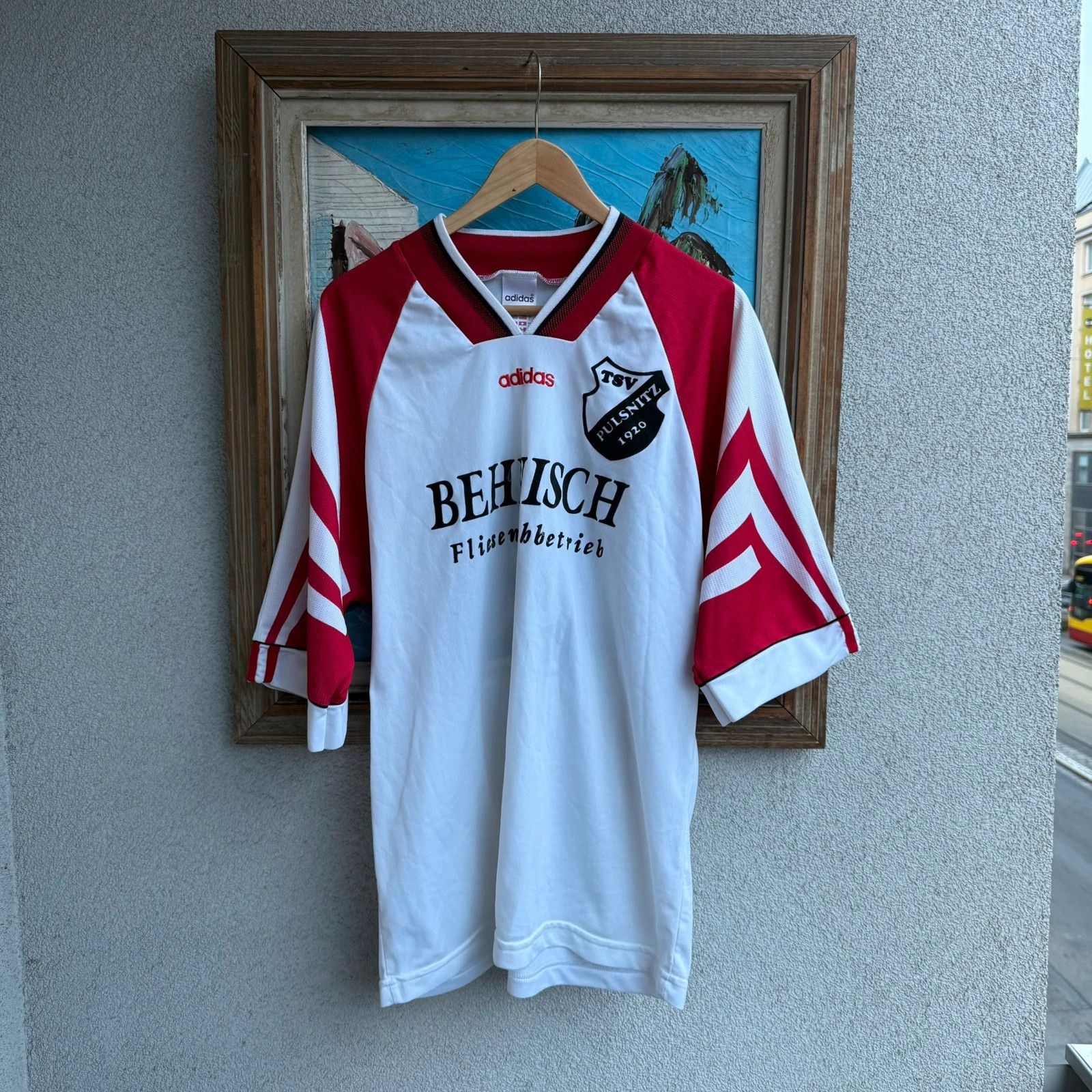 Adidas Adidas Vintage 90s Football Jersey White Red Blokecore Size US L / EU 52-54 / 3 - 1 Thumbnail