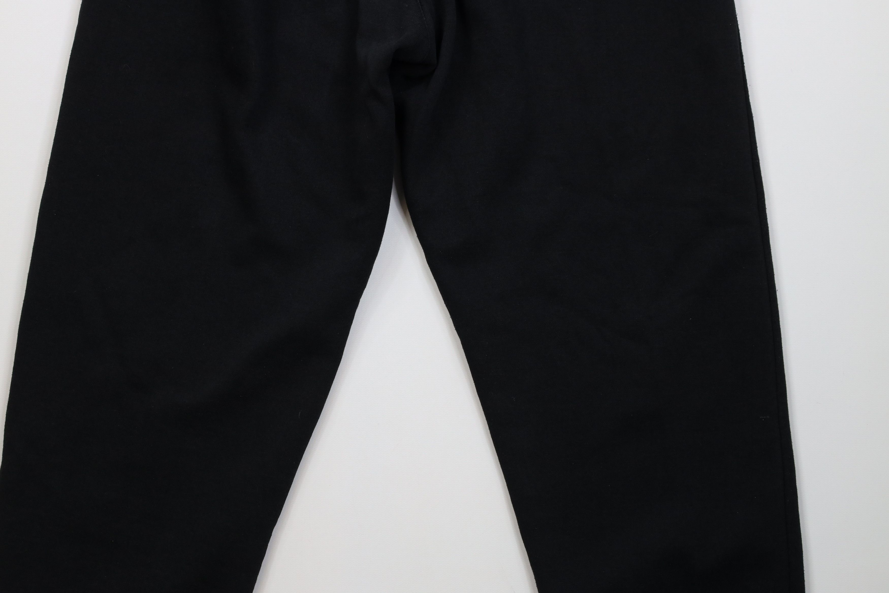 Vintage Vintage 90s Streetwear Blank Sweatpants Pants Black Size 26" / US 2 / IT 38 - 14 Thumbnail